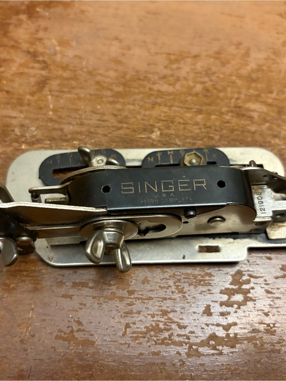 Singer Sewing Machine Attachment - Black & Silver